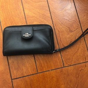 Black Coach Wristlet